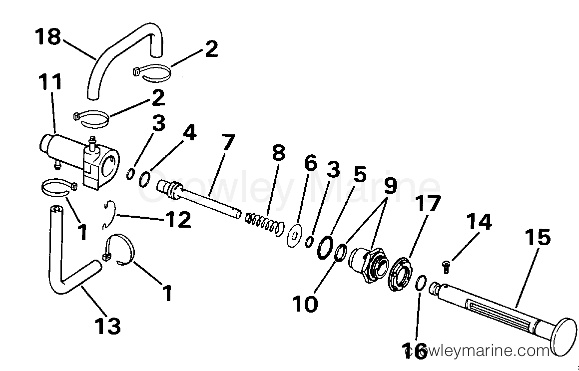 1988 Outboard 6 - J6RLCCS - PRIMER SYSTEM