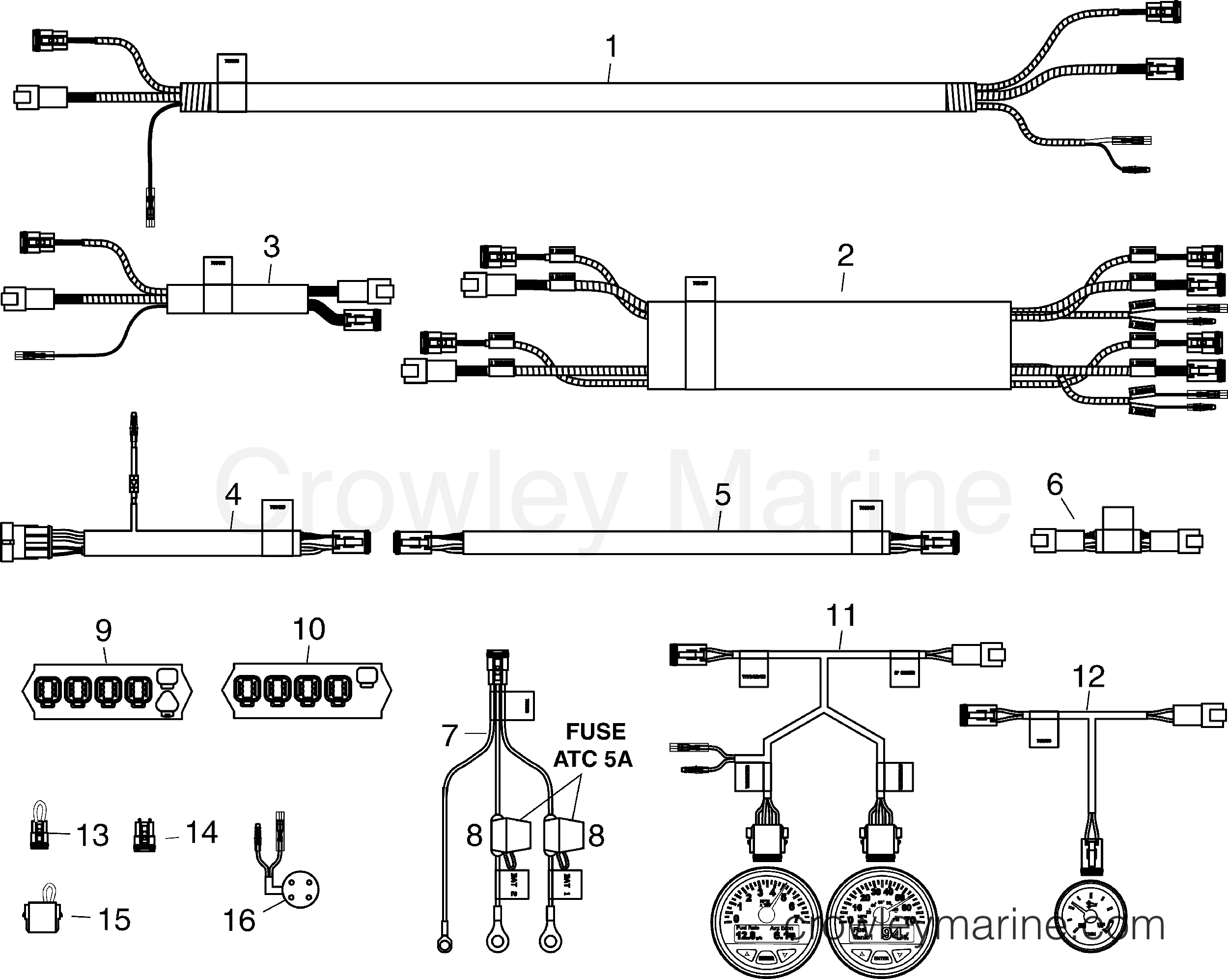 2005-2010 Rigging Accessories - Instruments - HARNESSES & CONNECTORS - I-COMMAND CLASSIC