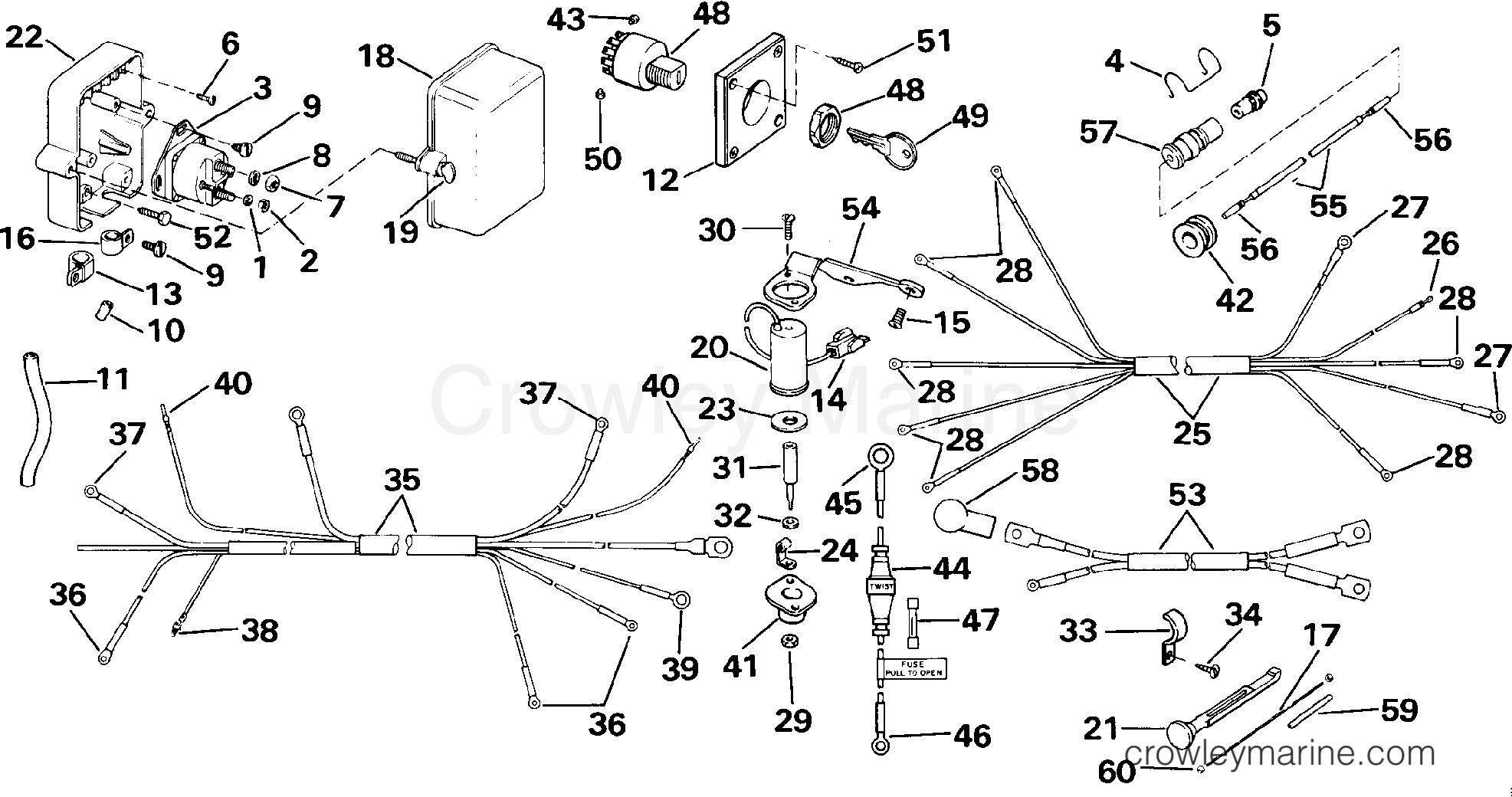 1991 Rigging Accessories - Electrical System - REMOTE STARTING KIT - 9.9, 15 TE