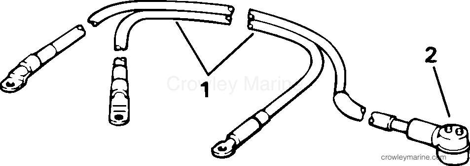 2000 Outboard 70 - J70PLSSD - BATTERY CABLE