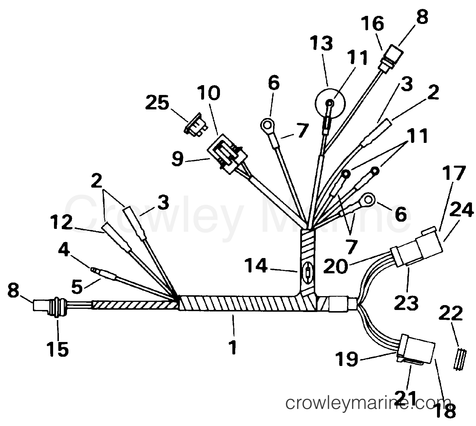 2001 Evinrude Outboards 10 - E10EL4SID MOTOR CABLE - REMOTE ELECTRIC section