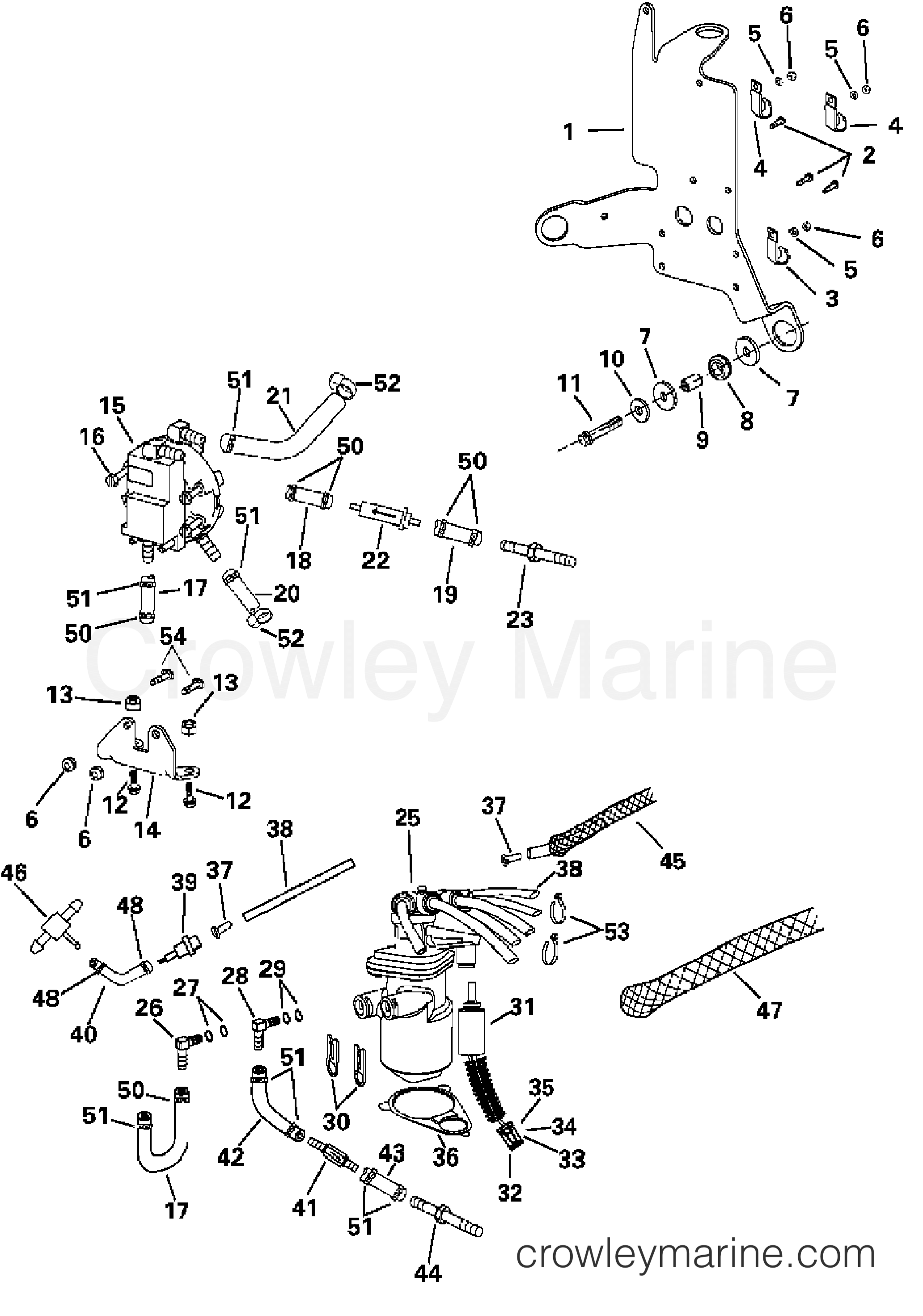 2004 Evinrude Outboards 200 - E200FCXSRB OIL SYSTEM section