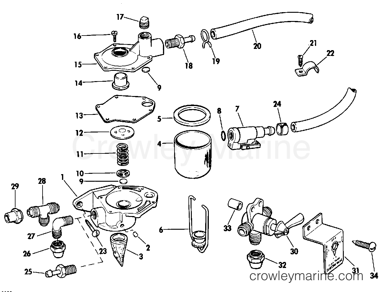 1979 Rigging Parts Accessories - Fuel System - PRIMER PUMP KIT