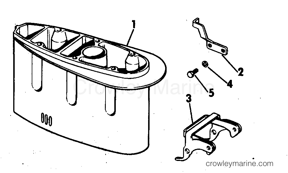 1977 Rigging Accessories - Miscellaneous - REVERSE THRUST KIT 939 & 15 HP LONG MODELS ONLY