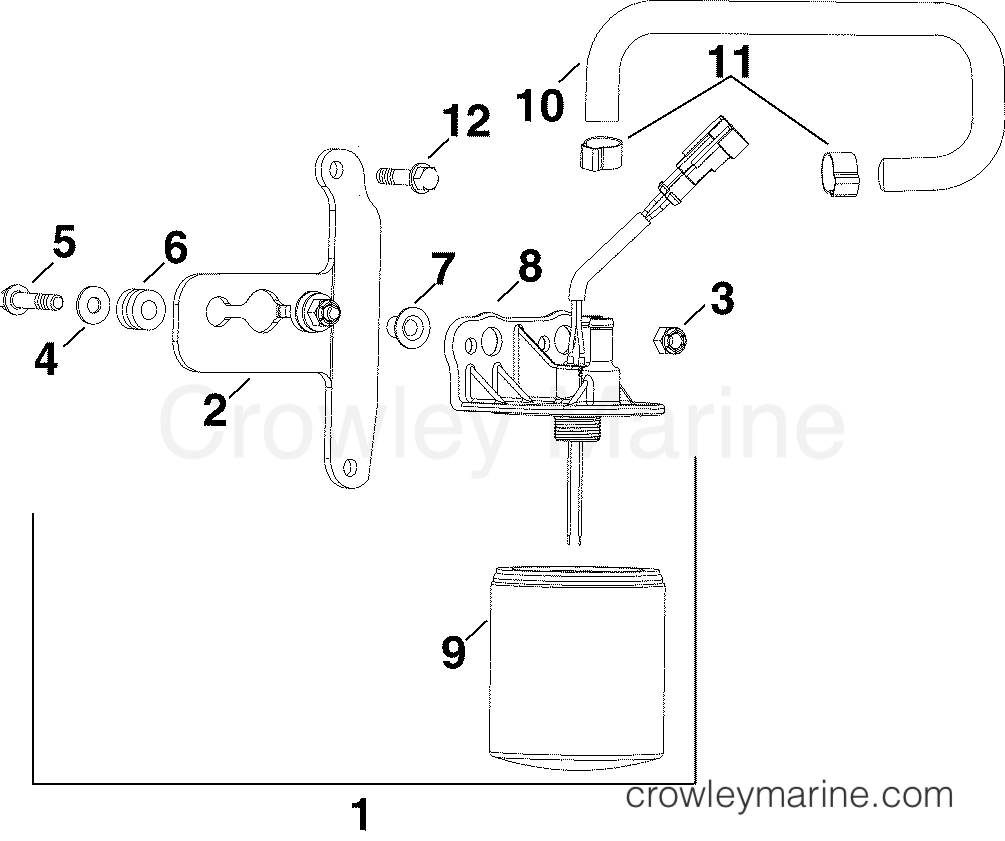2005 Outboard 225 - E225DHLSOF - FUEL FILTER
