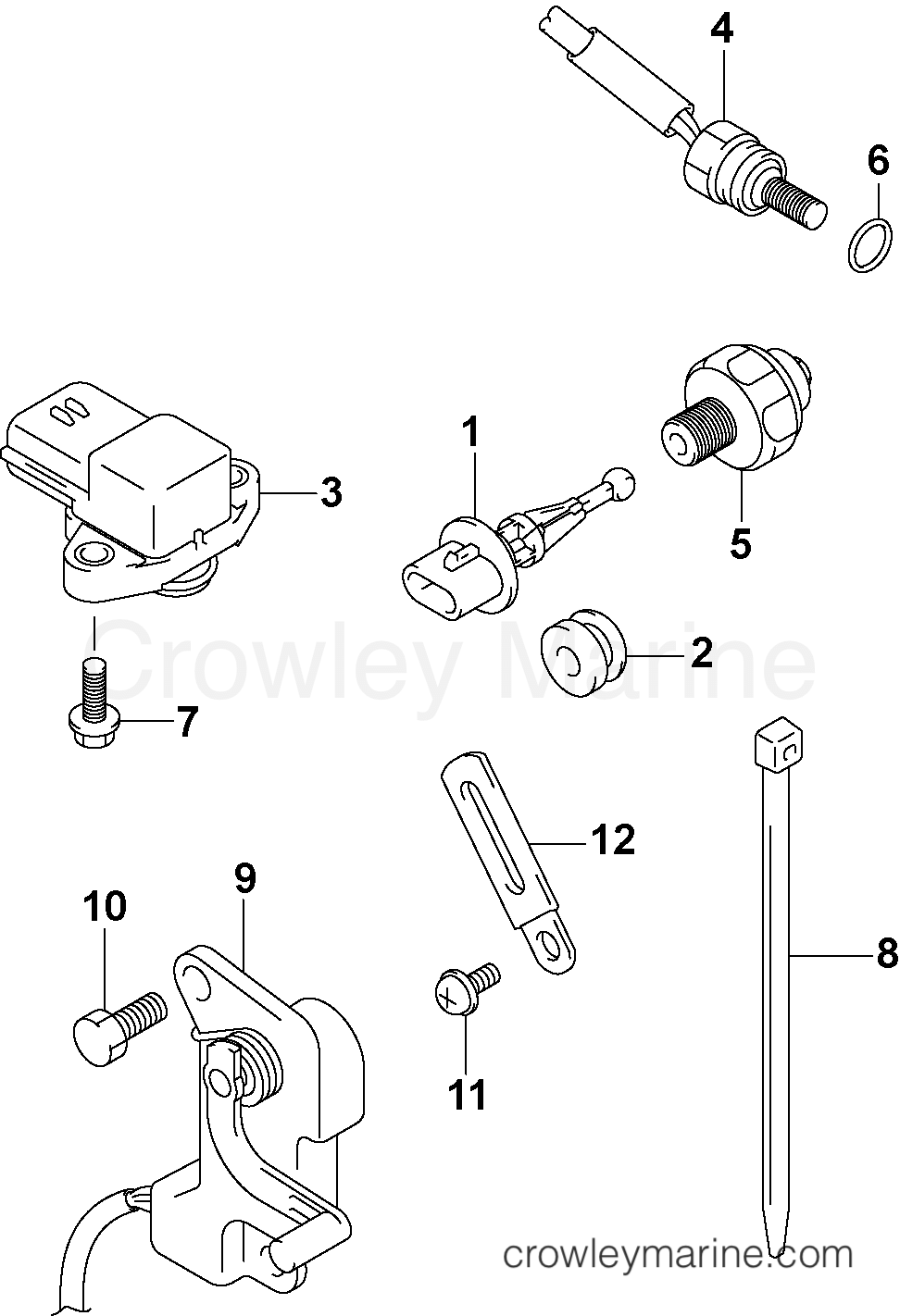 2004 Outboard 140 - J140PL4SRC - SENSOR GROUP