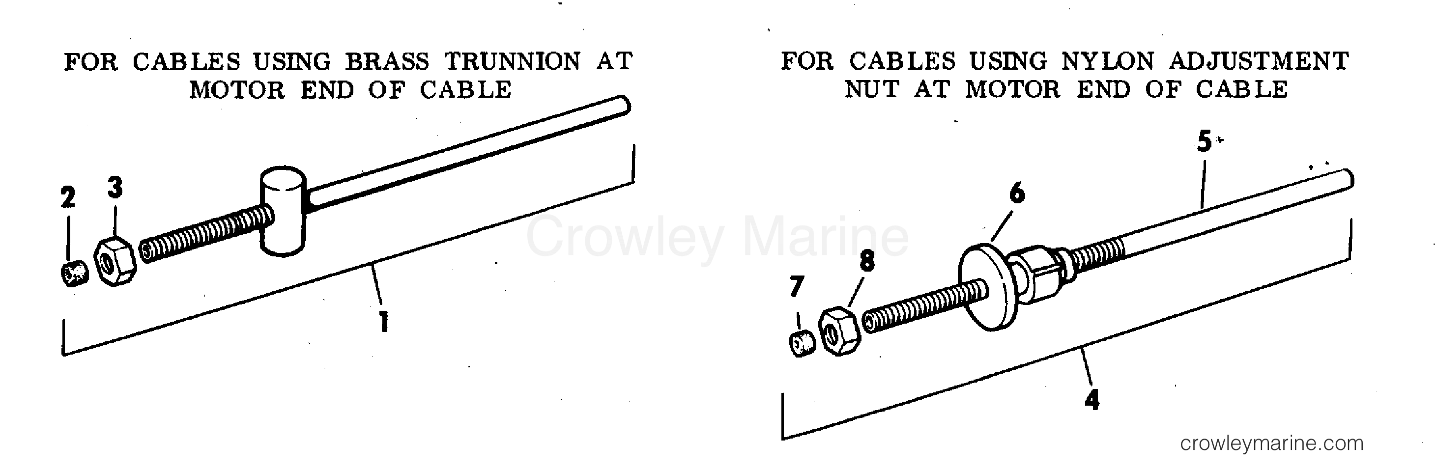 1978 Rigging Accessories - Remote Controls - CONTROL CABLE REPAIR KITS