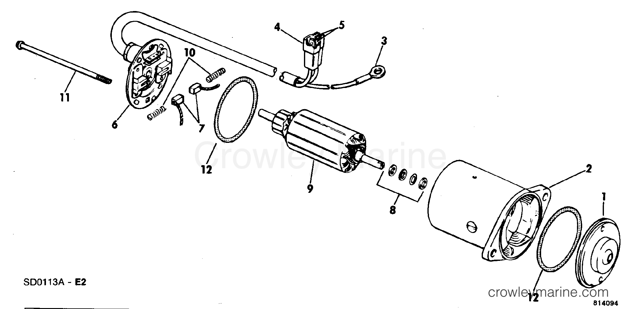 1982 Stern Drive 2.5 - 252FTHRCNC - TILT MOTOR GROUP