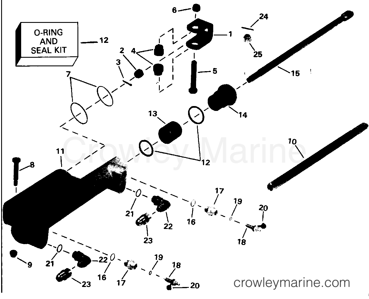 1992 Rigging Accessories - Steering - HYDRAULIC STEERING KIT