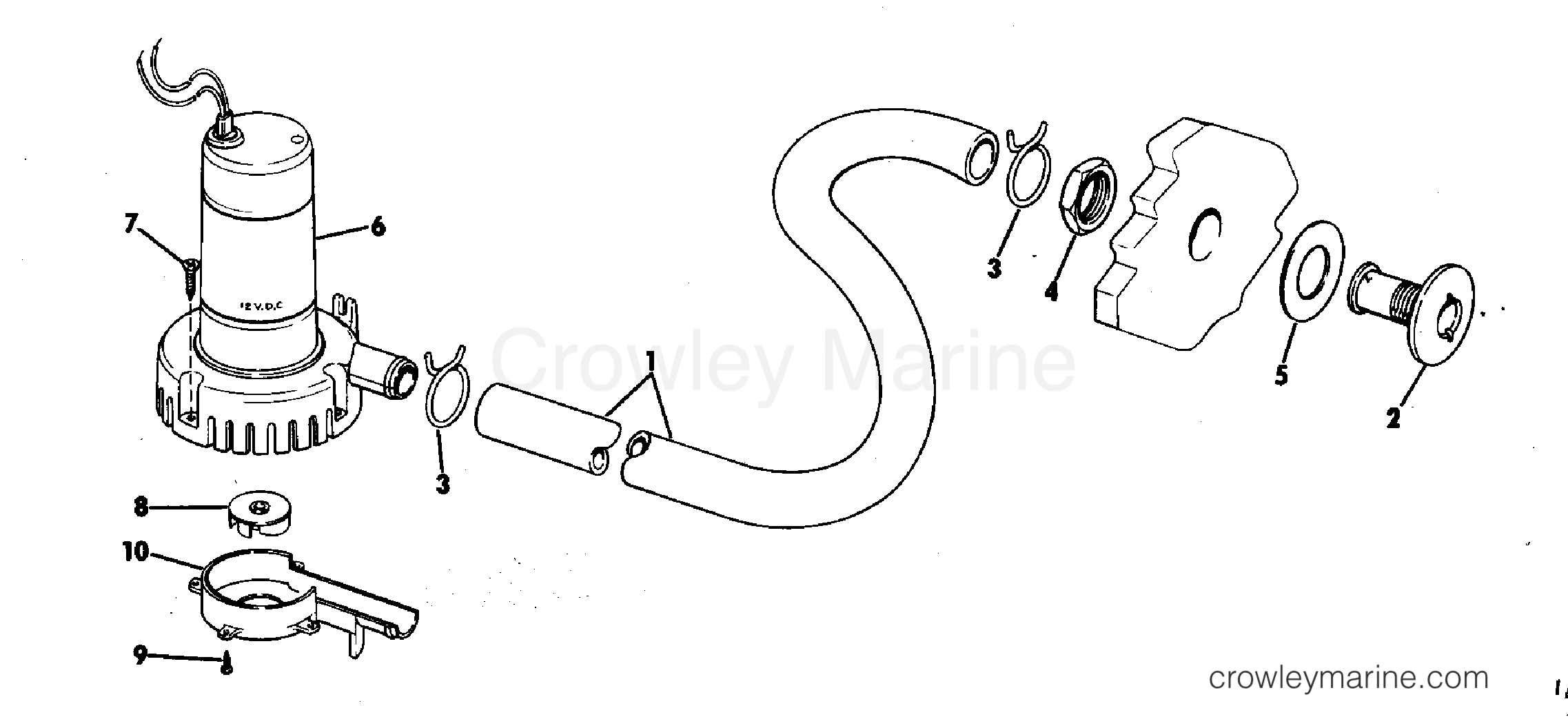1974 Rigging Accessories - Electrical System - BILGE PUMP KIT