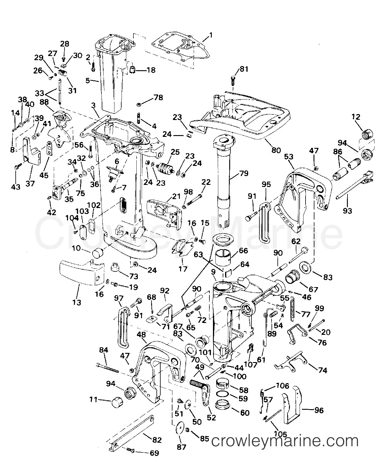 1994 Outboard 28 - J28ESLERS - MIDSECTION