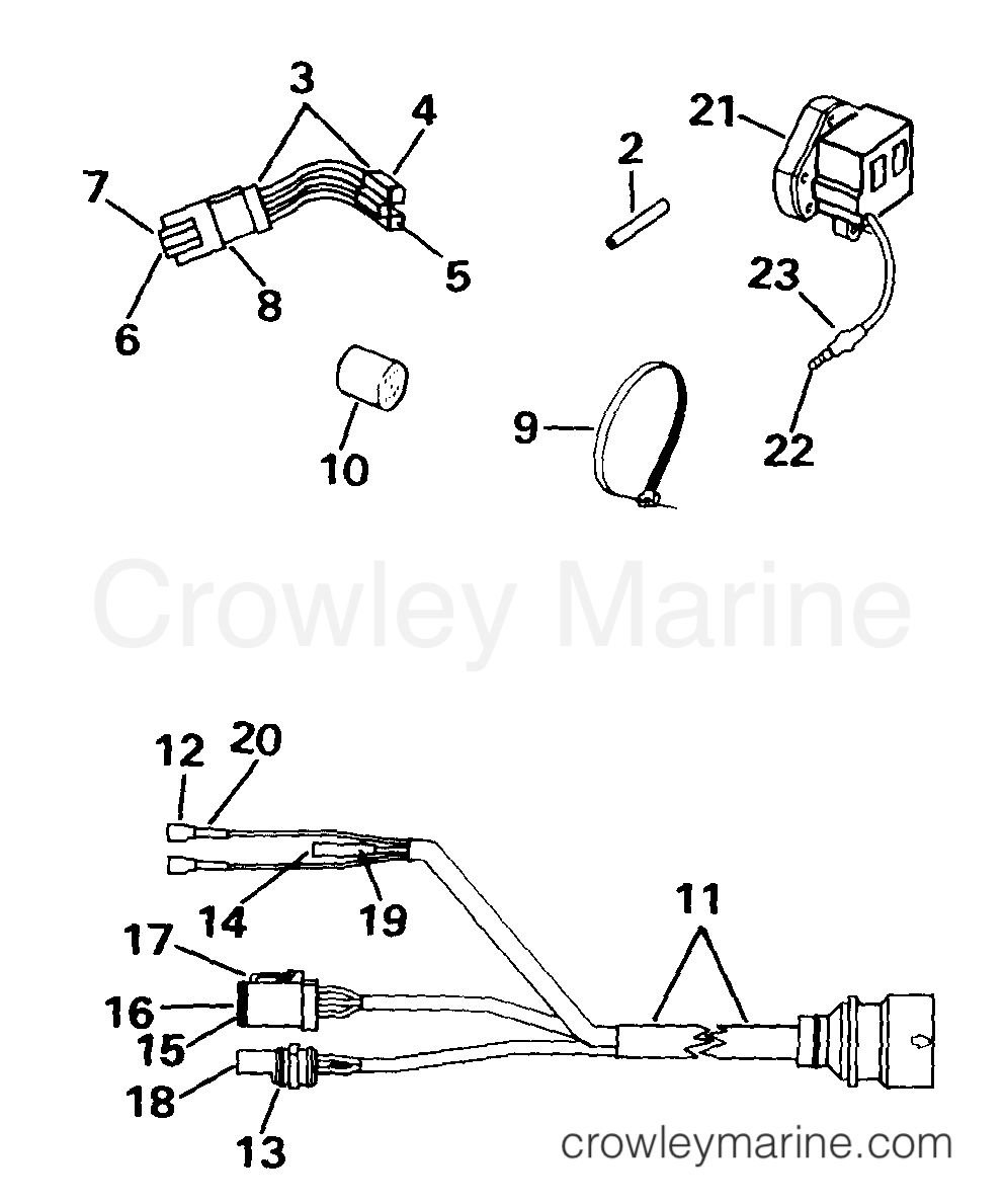 1999 Rigging Accessories - Remote Controls - CABLE ADAPTER KIT -- 99 CONTROL TO 95 ENGINE