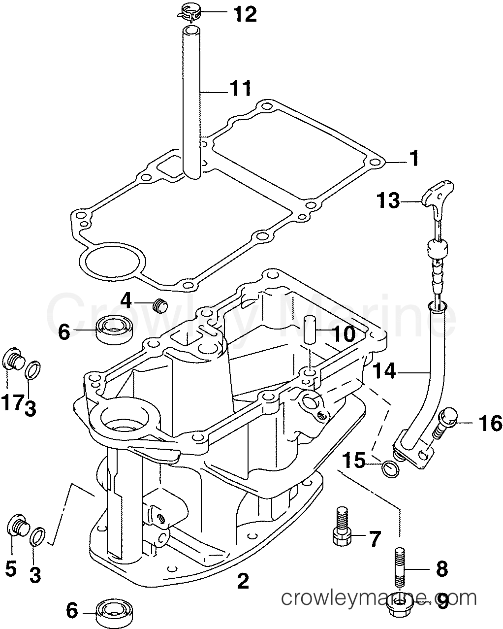2004 Outboard 10 - J10EL4SRC - OIL PAN