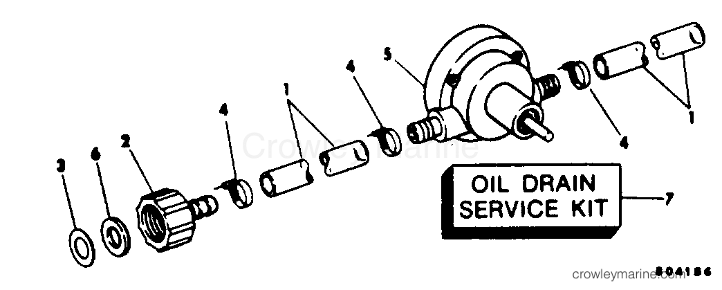 1981 Rigging OMC Stern Drive - All Models - OIL DRAIN PUMP KIT-STERN DRIVE