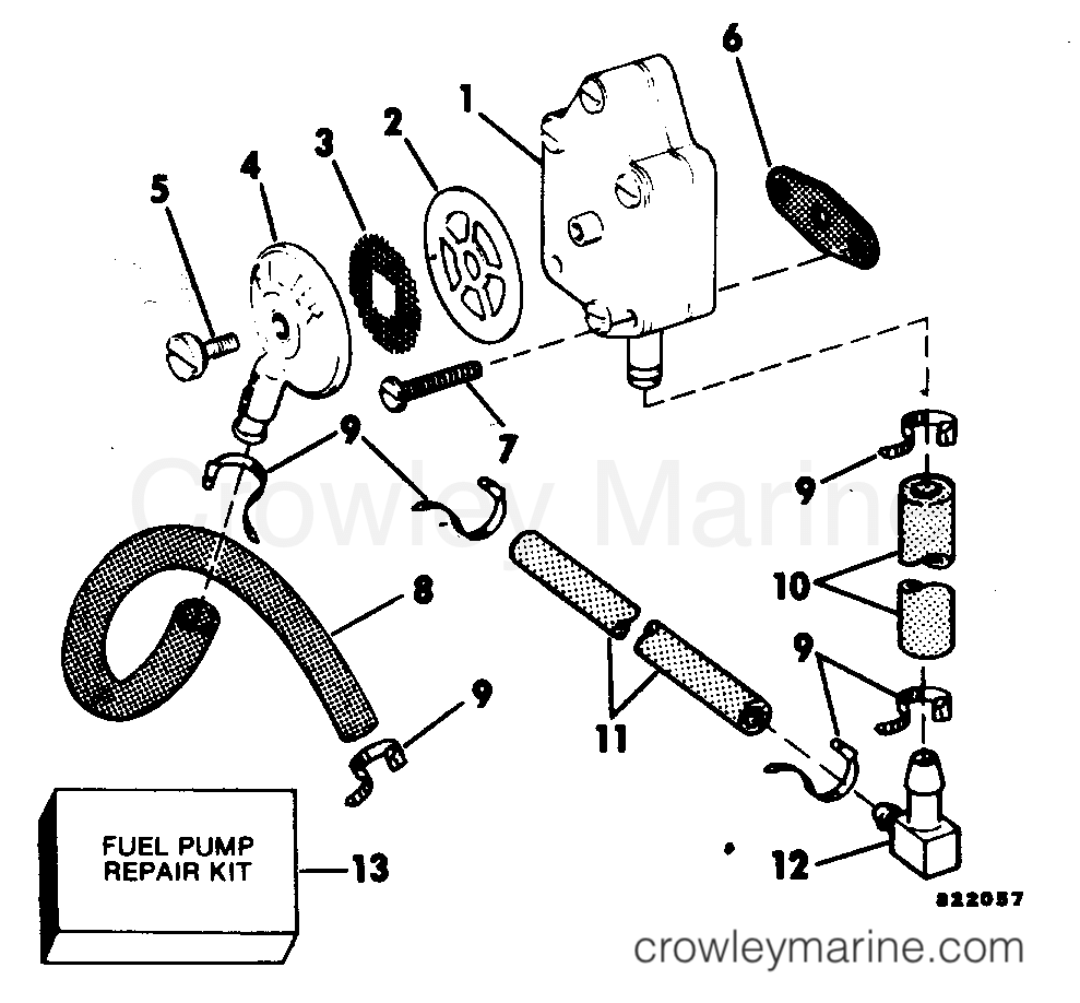 1983 Outboard 35 - J35ECTS - FUEL PUMP