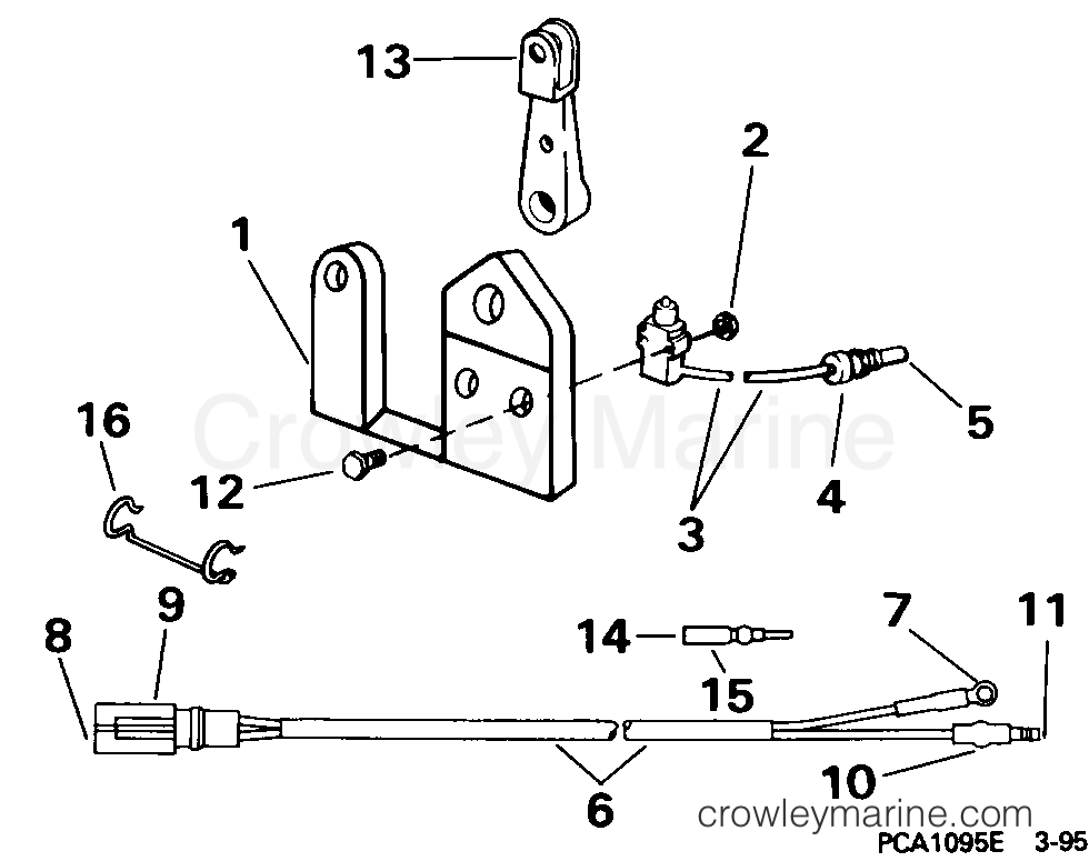 1995 Rigging Accessories - Electrical System - NEUTRAL START KIT - 9.9, 15 (2-STROKE)