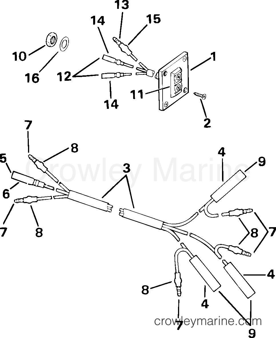 REMOTE TILT SWITCH KIT - 2001-2004 Rigging Parts Accessories Power Trim