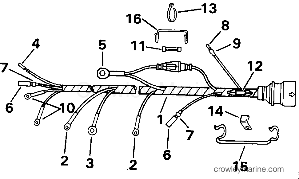 1992 Outboard 28 - J28ESLENE - CABLE ASSEMBLY