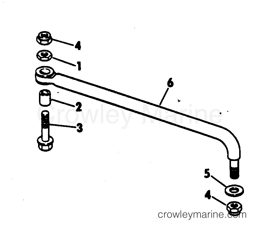 1982 Outboard 25 - J25TECNB - STEERING CONNECTOR KIT