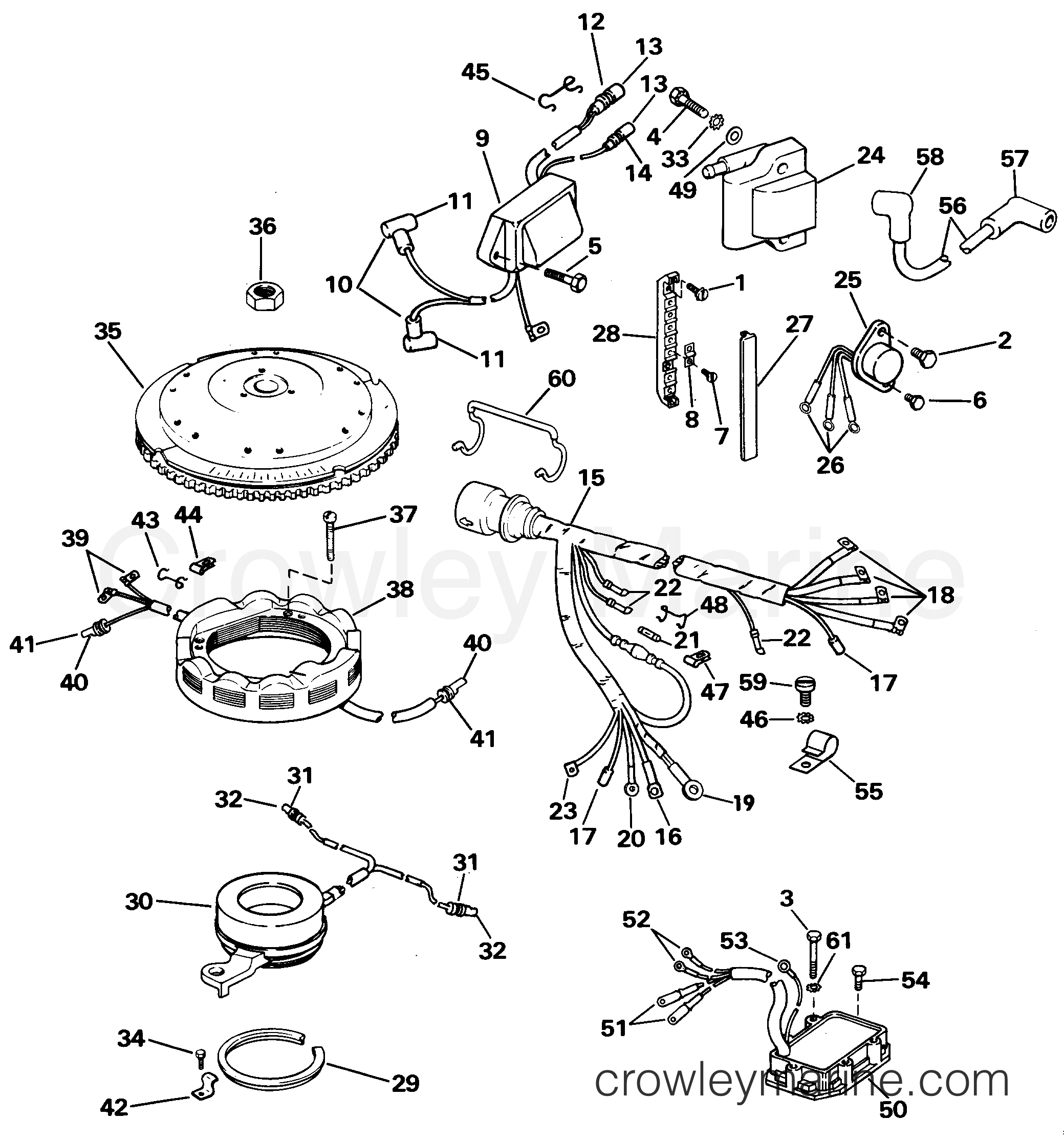 1985 Outboard 115 - J115TLCOS - IGNITION SYSTEM