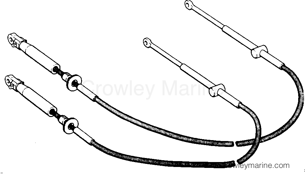 1992 Rigging Accessories - Remote Controls - SHIFT THROTTLE CABLES