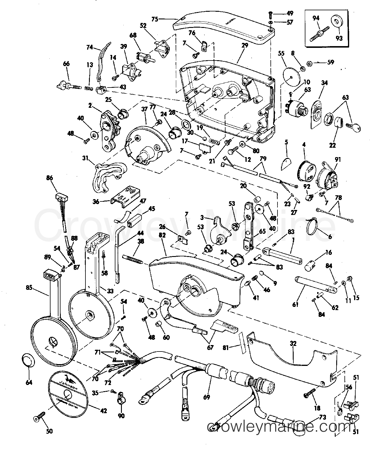 1978 Outboard 175 - 175TX78C - REMOTE CONTROL