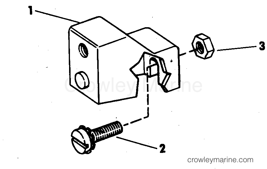 1972 Rigging Parts Accessories - Steering ADAPTER KIT 6 HP section