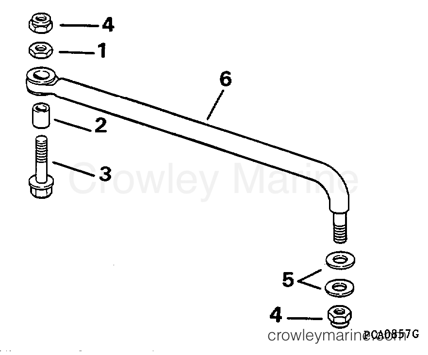 1995 Outboard 100 - J100WTLEOC - STEERING LINK KIT