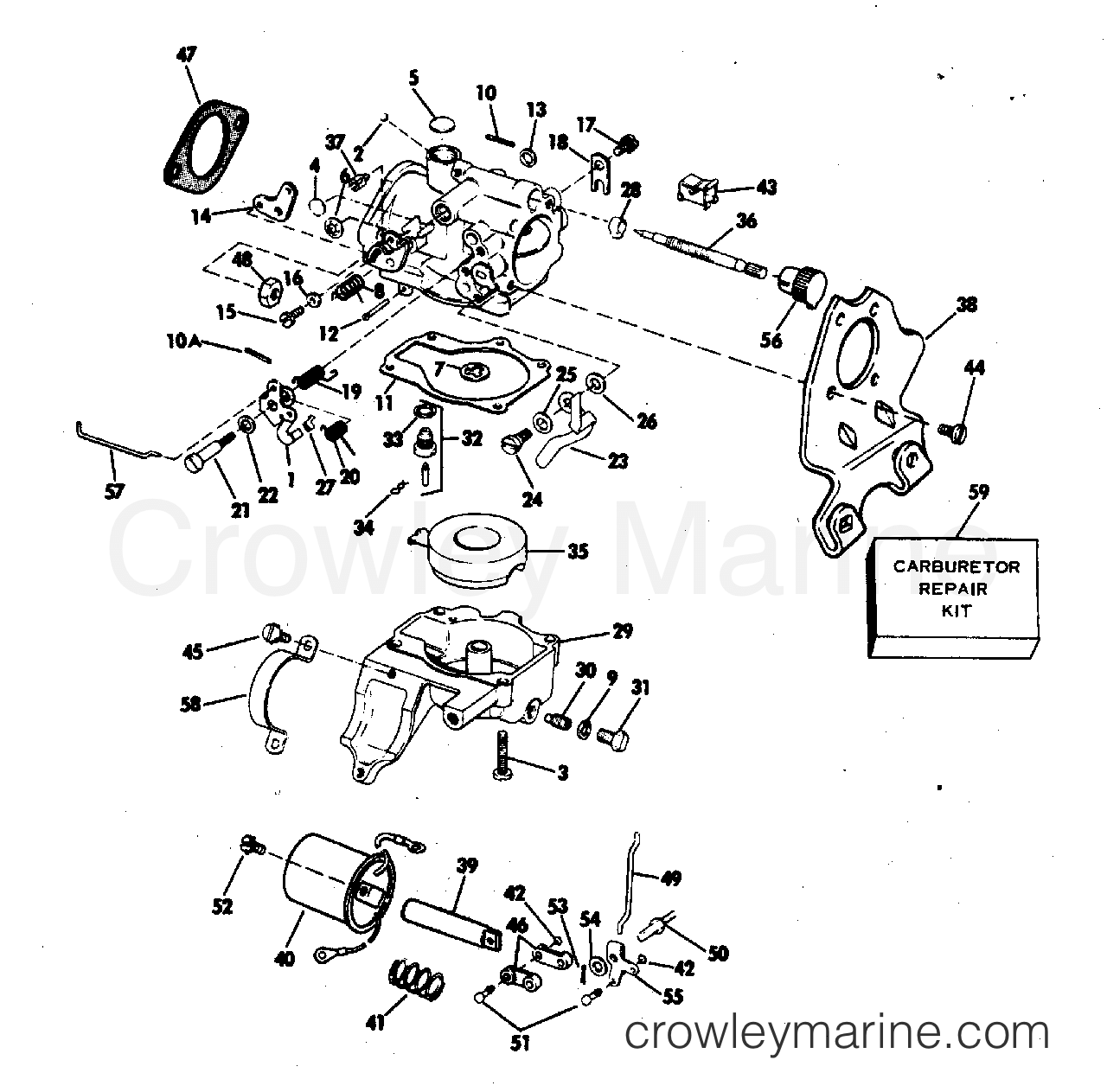 1982 Outboard 35 - J35ECND - CARBURETOR