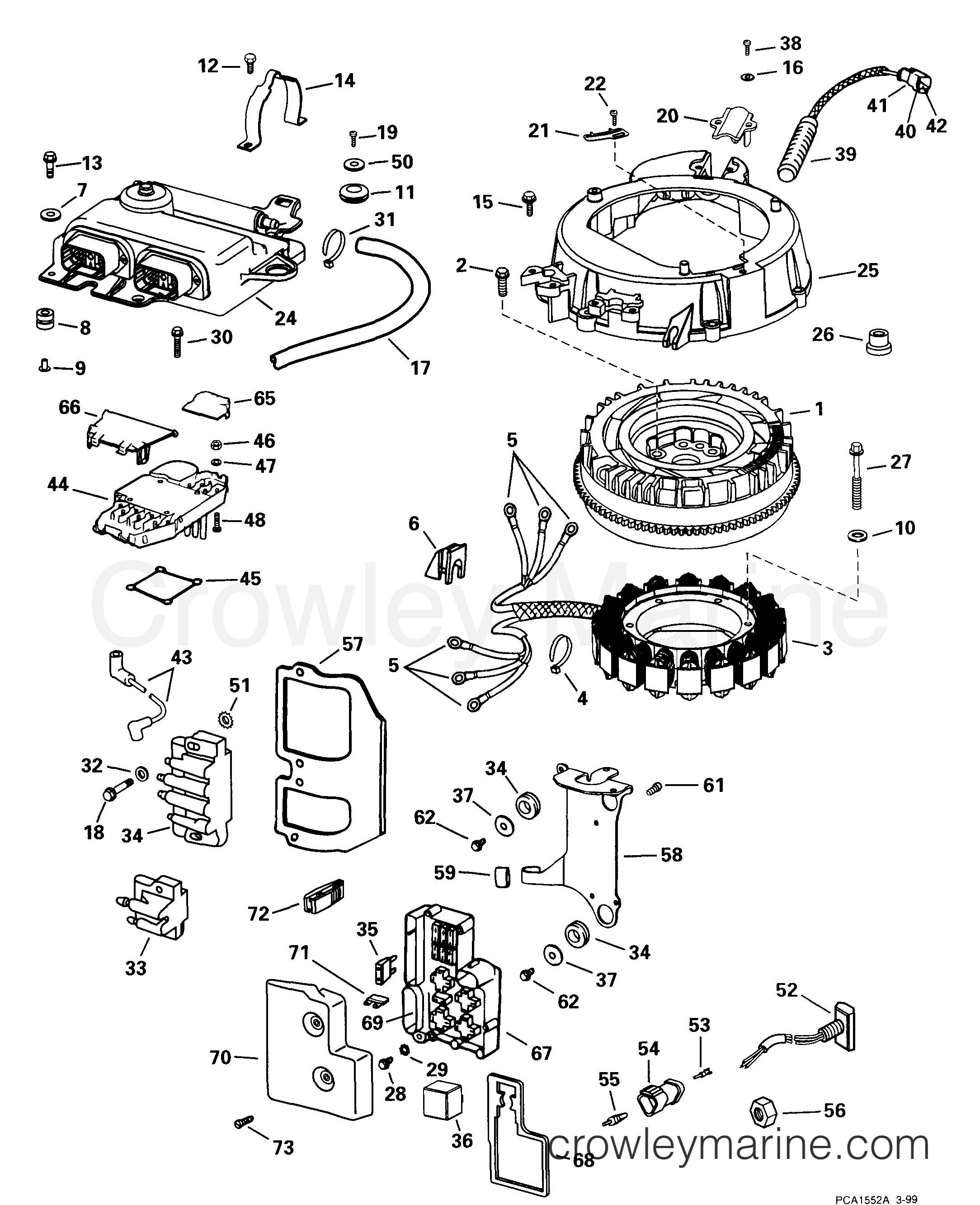 1999 Outboard 150 - E150FCXEEO - ELECTRICAL SYSTEM