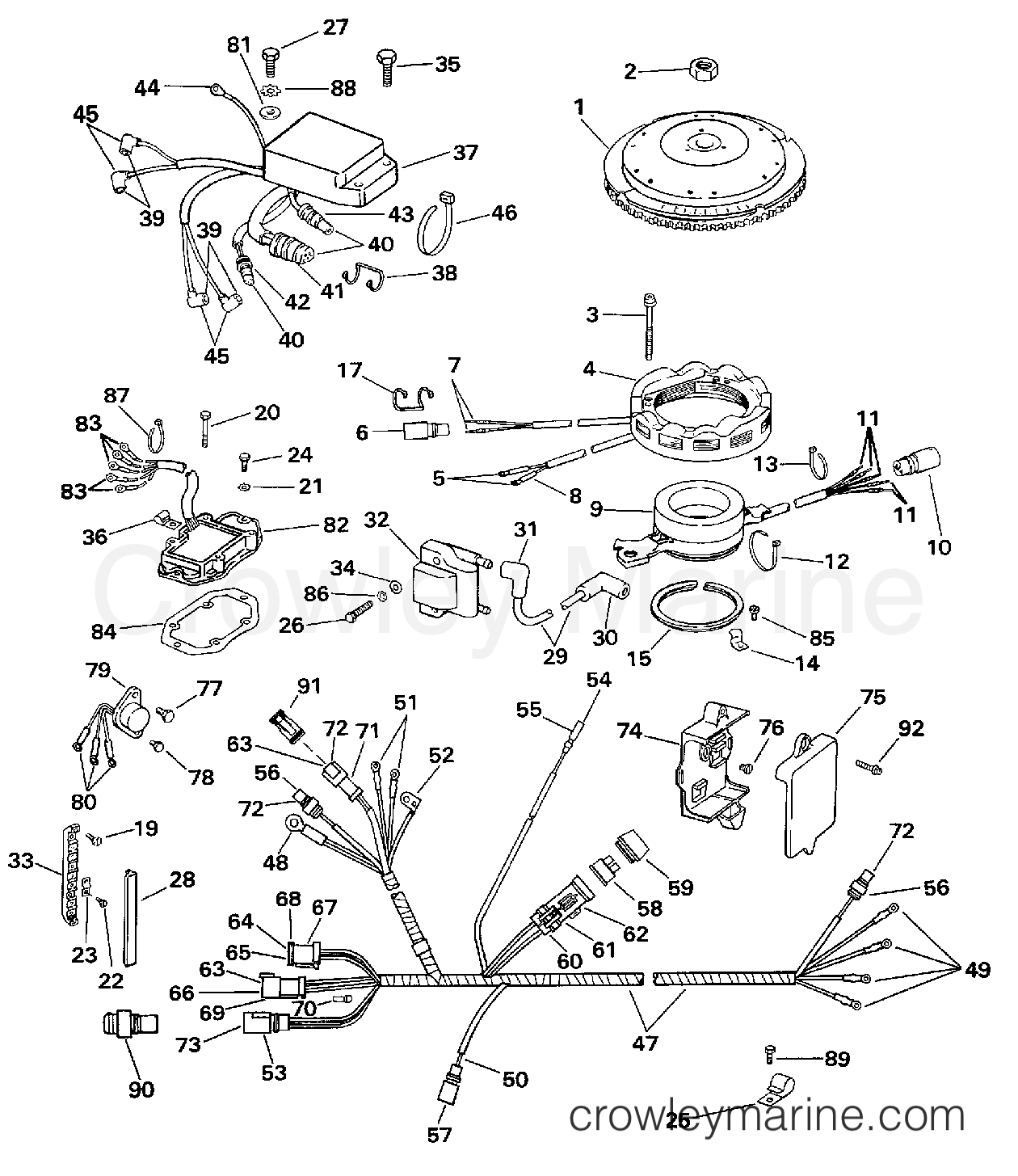 1997 Outboard 115 - J115TSLEUA - IGNITION SYSTEM