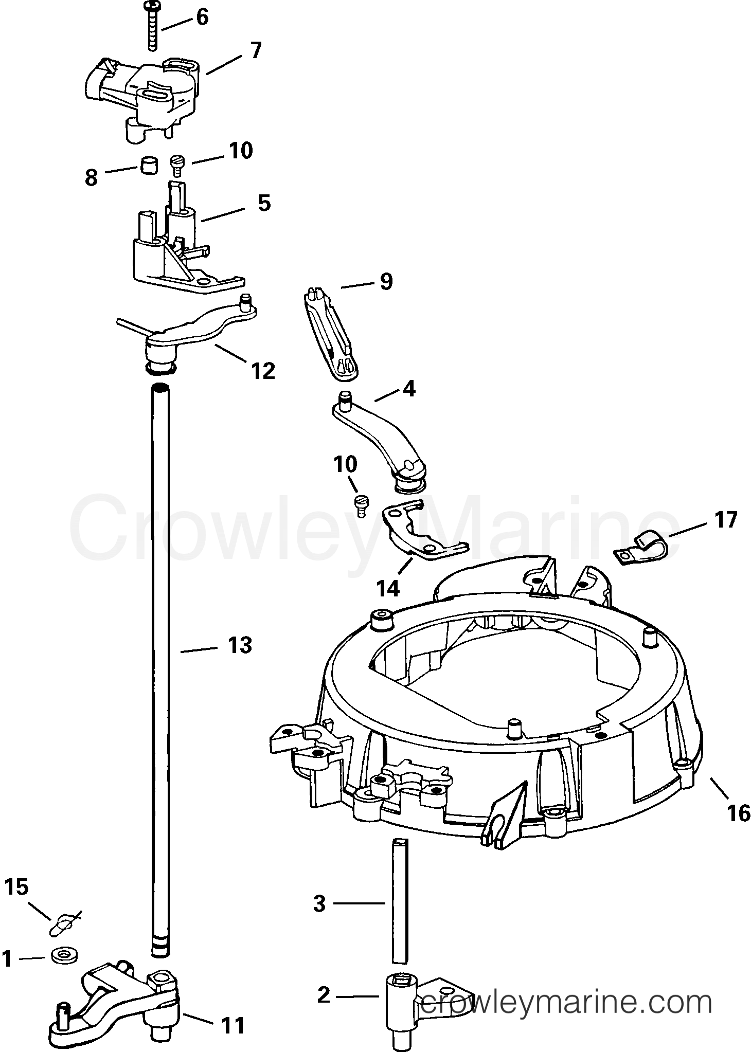 2003 Outboard 75 - E75FPLSTA - THROTTLE LINKAGE