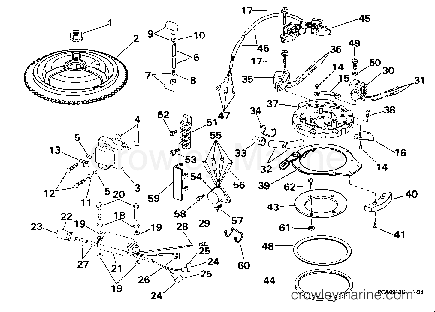 1996 Outboard 28 - E28ESLEDR - IGNITION