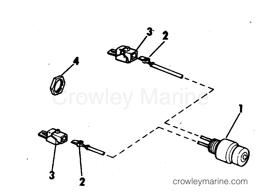 1972 Outboard 40 - 40RL72E - SHORTING SWITCH