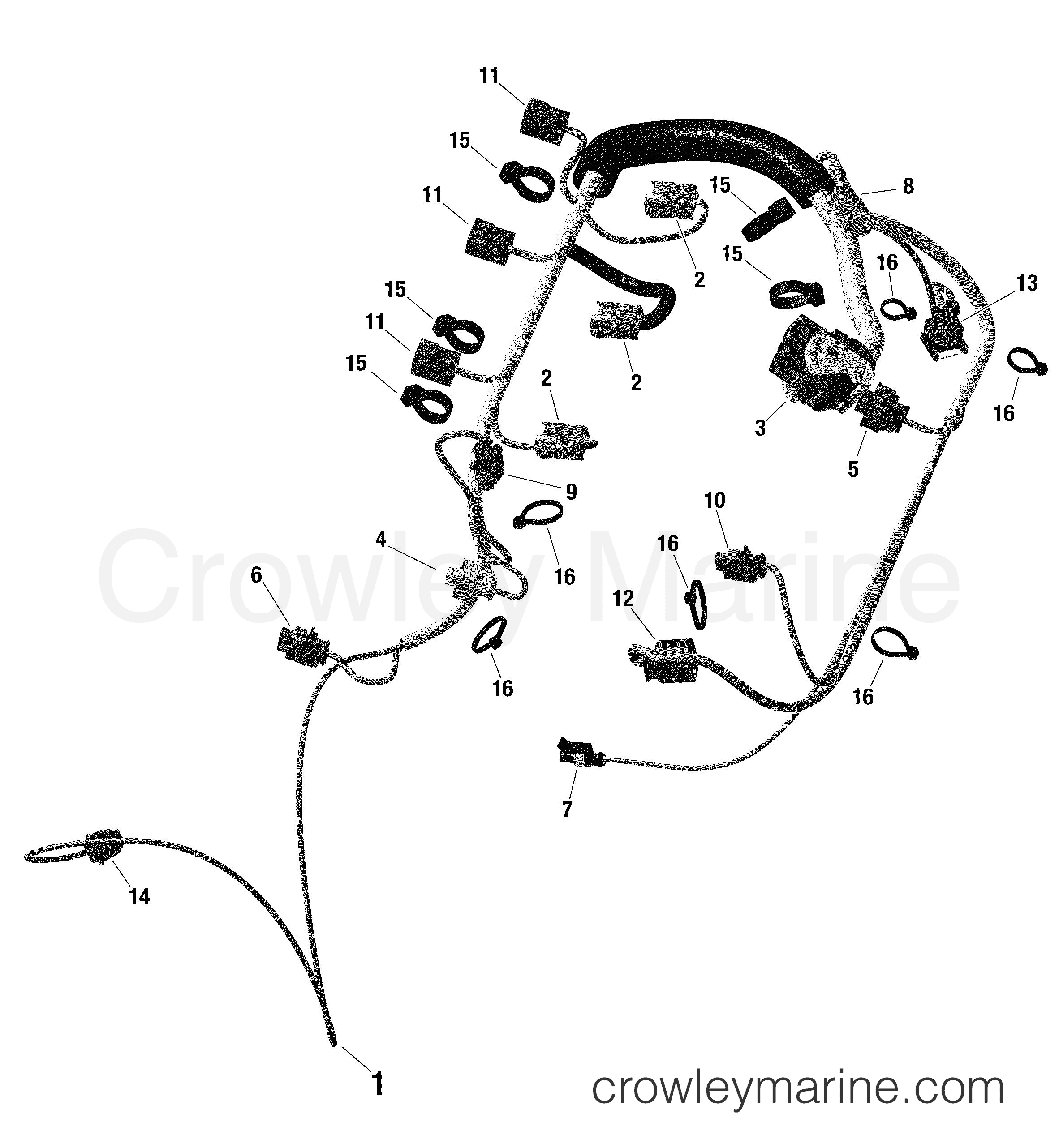 AB Rotax Powertrains 150 - 440017ABA ENGINE HARNESS section