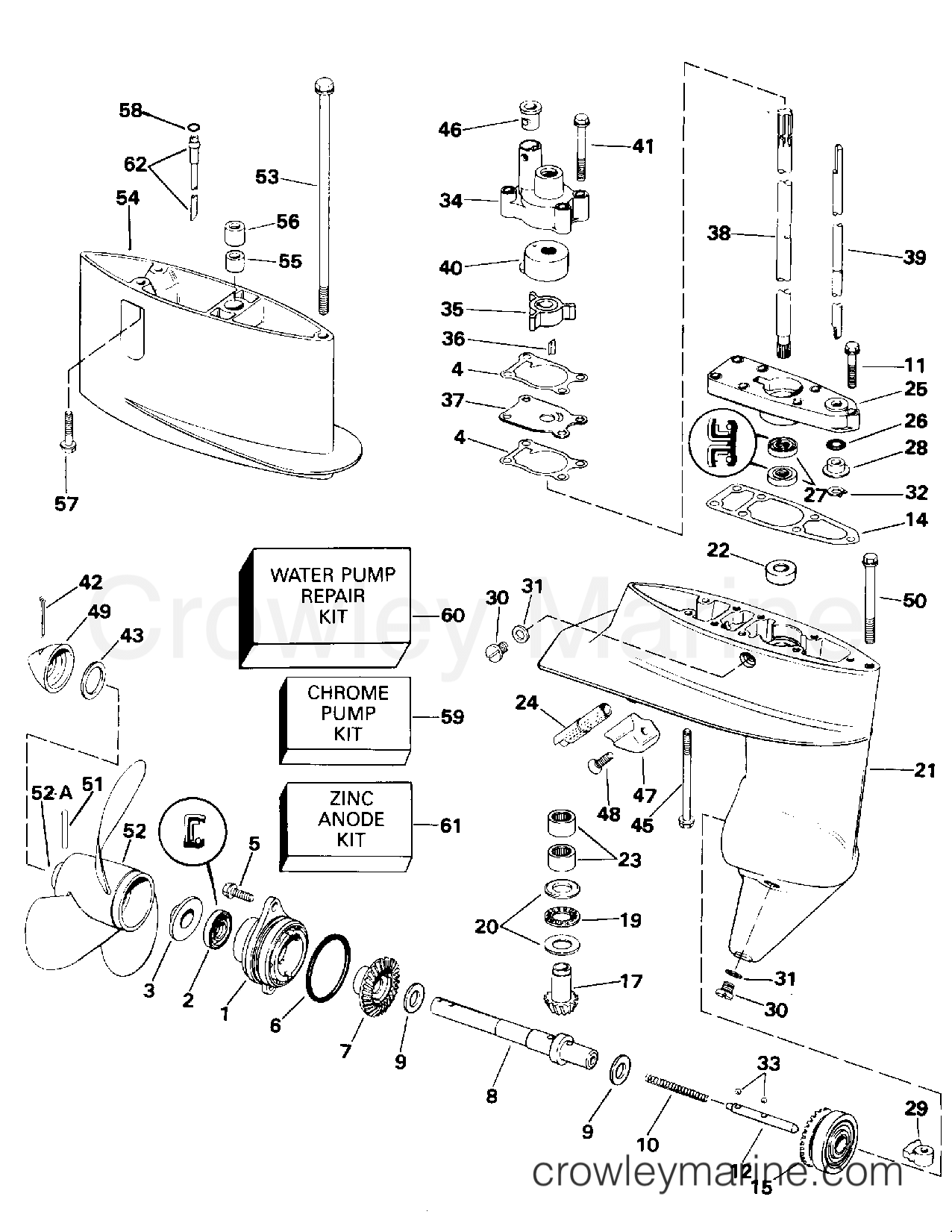 1994 Outboard 4 - J4RDHERE - GEARCASE