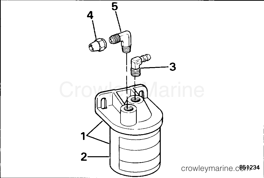 FUEL FILTER 1986 Johnson Outboards 300 CJ300TLCDC Crowley Marine