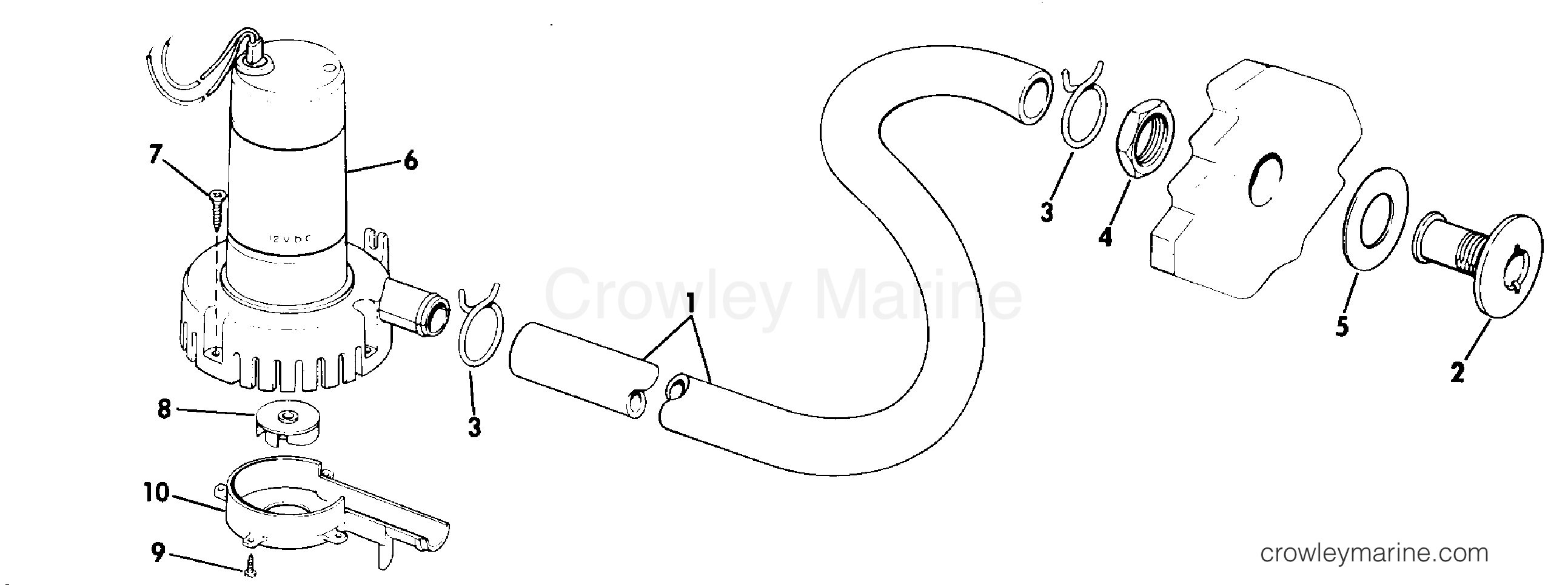 1975 Rigging Accessories - Electrical System - BILGE PUMP KIT