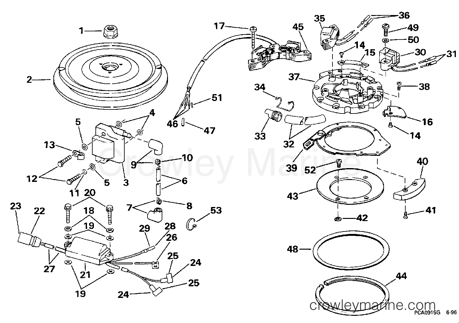 1998 Outboard 25 - SJ25RDECA - IGNITION