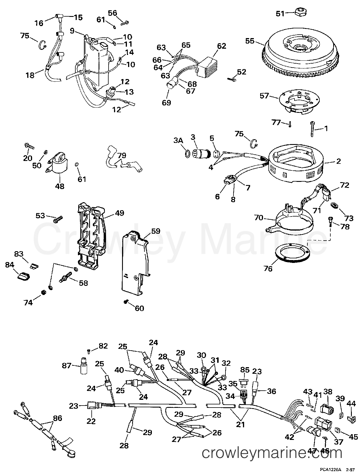 1997 Outboard 35 - BJ35QLEUR - IGNITION SYSTEM - TNT