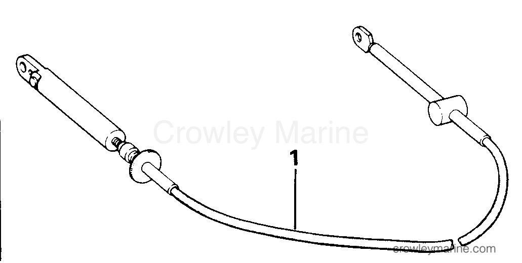1992 Rigging OMC Stern Drive - All Models - OMC SNAP-IN CABLES