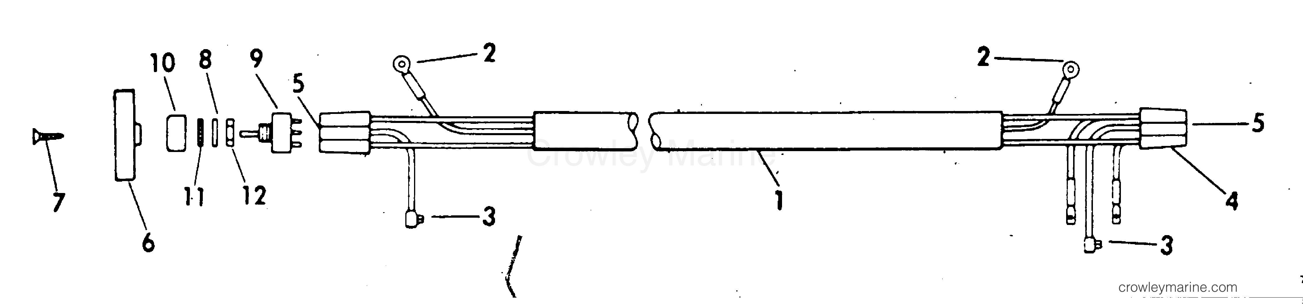 1977 Stern Drive 175 - 990230E - SECOND CONNECTOR-ENGINE OPTIONAL ITEM-ALL MODELS