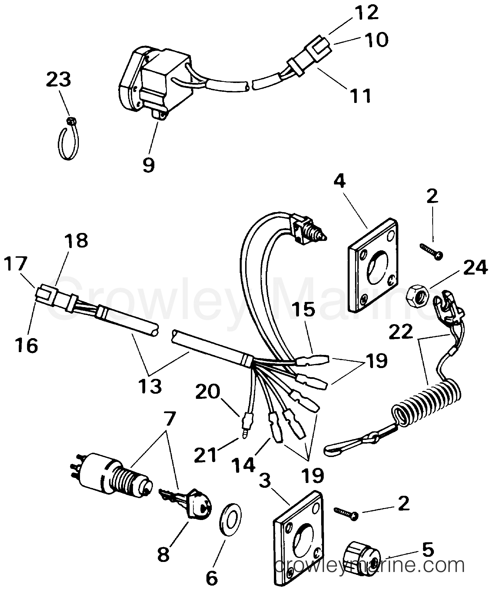 2000 Rigging Accessories - Electrical System - IGNITION SWITCH & REMOTE STOP SWITCH (SYSTEM CHECK)