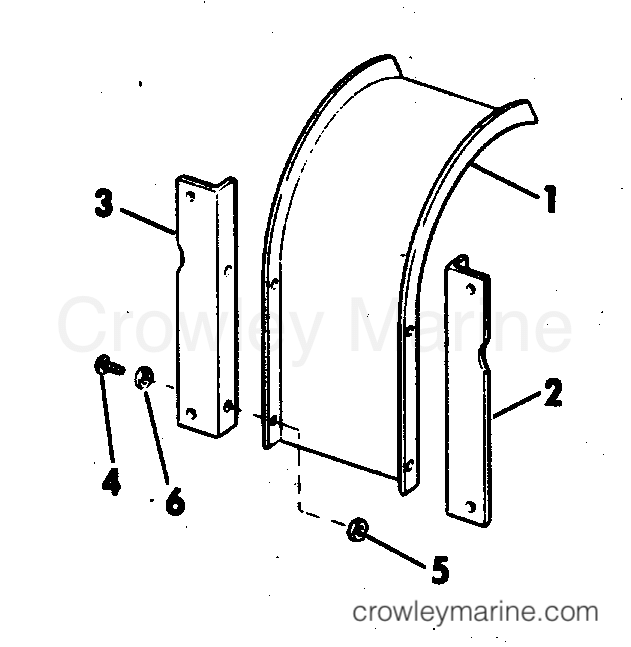 1977 Rigging Accessories - Miscellaneous - TOTE BRACKET ASSEMBLY 2 HP
