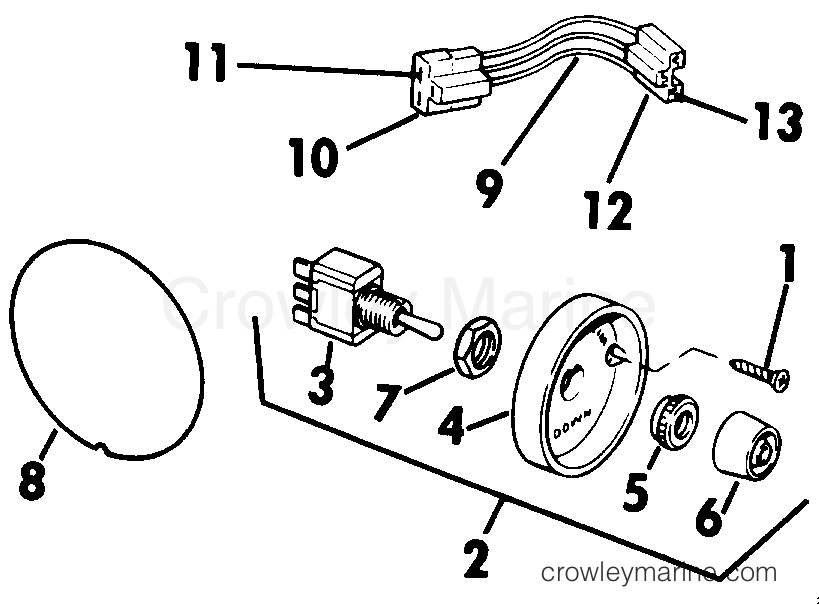 1985 Rigging Accessories - Miscellaneous - TRIM/TILT CONVERSION KIT