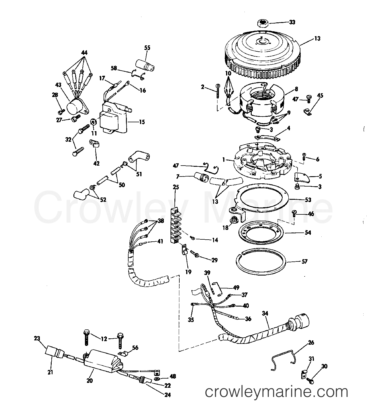 1982 Outboard 60 - J60ECNM - IGNITION SYSTEM