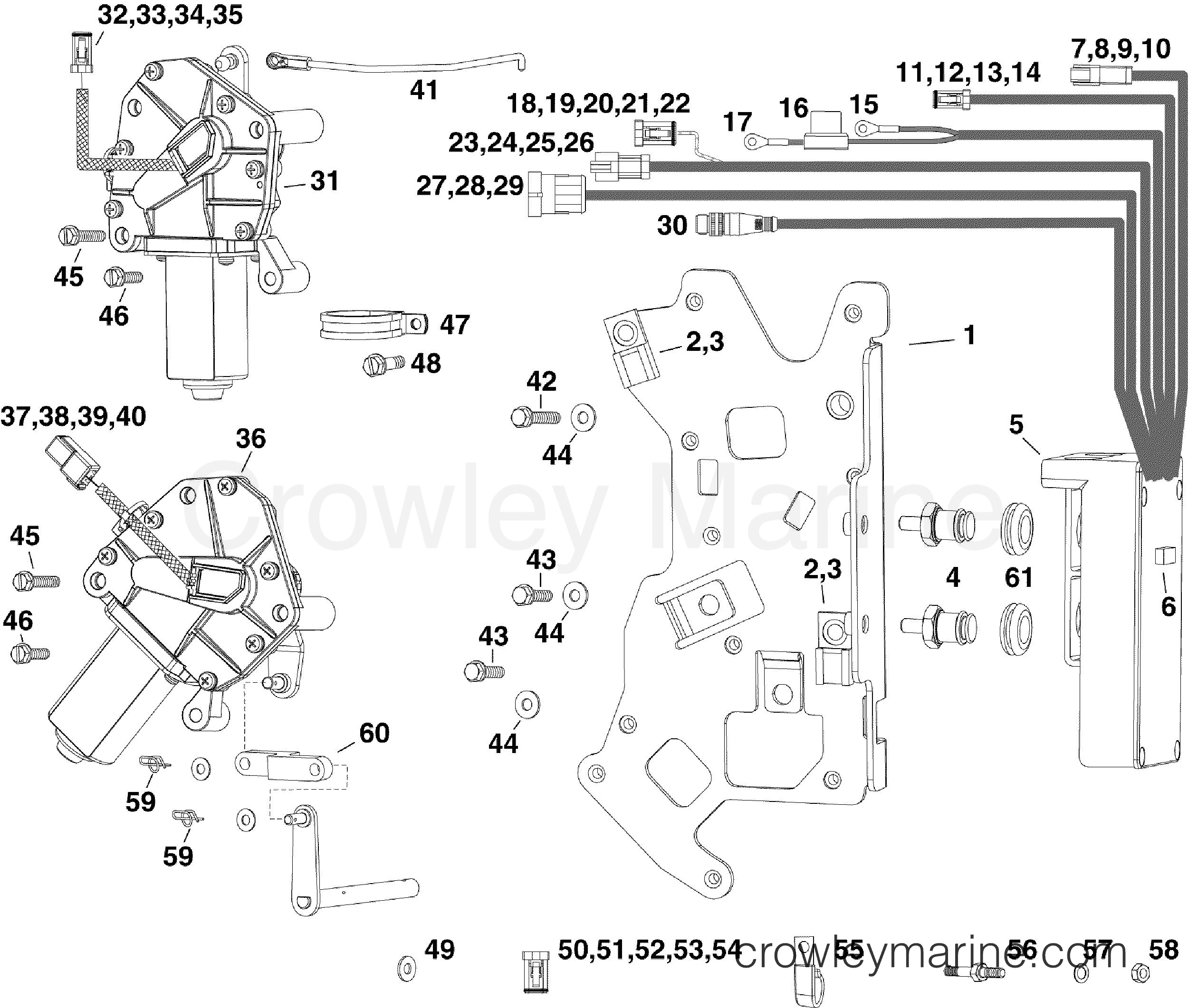 2013-2015 Rigging E-TEC - ELECTRICAL - ELECTRONIC SHIFT AND THROTTLE CONVERSION KIT - 60° V6