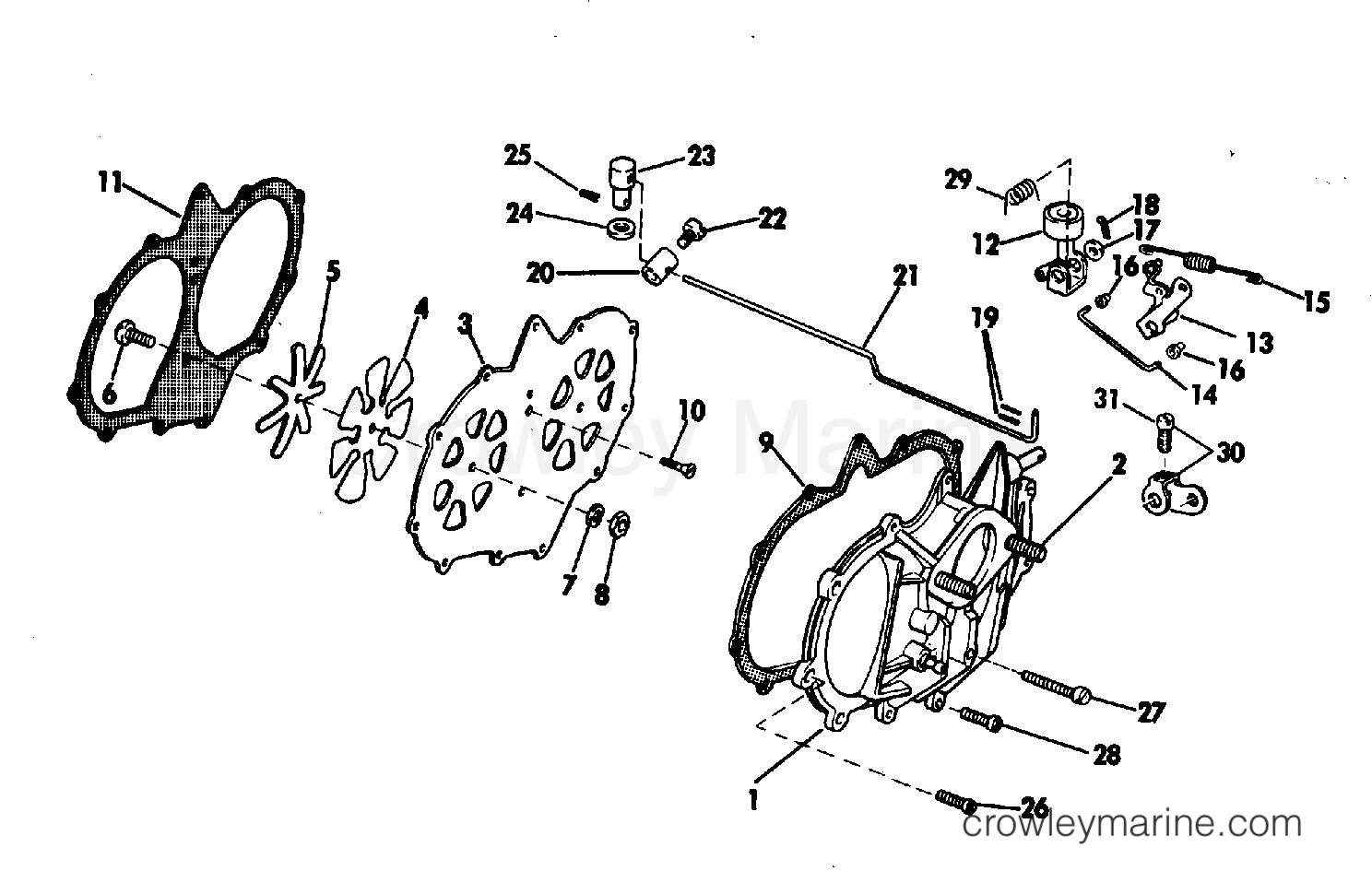 1983 Outboard 40 - J40RWCTR - INTAKE MANIFOLD