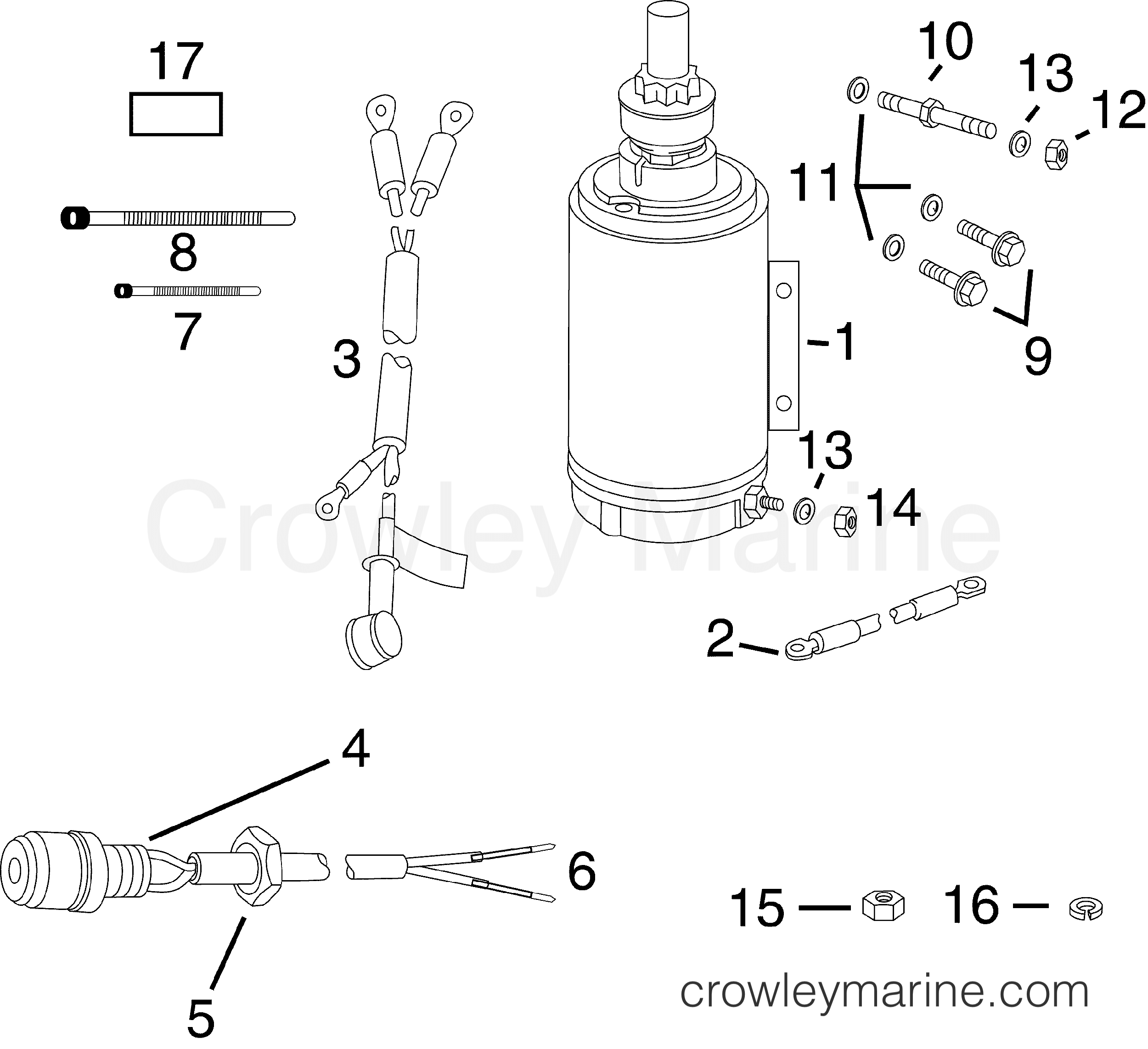 2005-2010 Rigging Accessories - Electrical System - ELECTRIC START KIT - 40,60 HP (E-TEC)