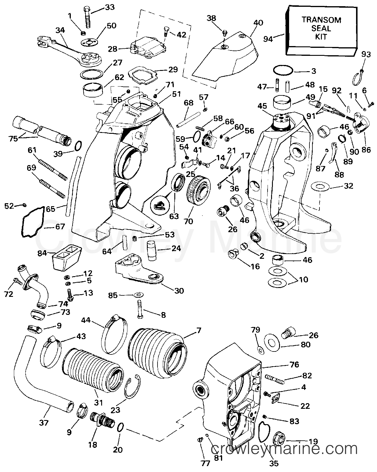 1994 Stern Drive 3 - 302CCPMDA - TRANSOM MOUNT